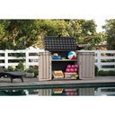 Ver imagem 3 de Baú Multiuso Keter Store 2 Portas em Prolipropileno com Fechadura Bege/Marrom SE