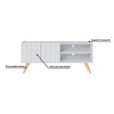 Ver imagem 2 de Rack para Tv até 50" Space Moov Branco Fosco