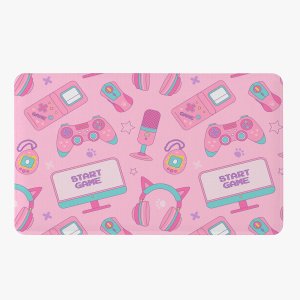 Tapete para Quarto Infantil Estampado Streamer Girl 60cm X 40cm - Base Antiderrapante