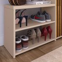 Ver imagem 4 de Sapateira Hall Entrada 2 Gaveta Basculante Puxador Concha Banco Prateleira Porta Sapatos Sala Quarto