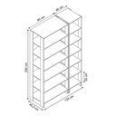 Ver imagem 4 de Smart Closet Yes Com 12 Prateleiras Nova Mobile Branco