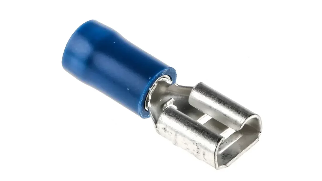 1000un Terminal Fêmea Faston Pré-isolado 1,5mm a 2,5mm Azul - 2