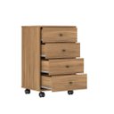 Ver imagem 6 de 2 Mesas de Cabeceira 4 Gavetas para Quarto ou Escritório-prime