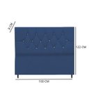 Ver imagem 3 de Cabeceira Estofada Cama Box Solteirão 100 Cm Suede Dubai:azul Marinho