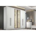 Ver imagem 1 de Guarda Roupa Casal Linea 6 Portas 6GAVS Neve N. Horizonte