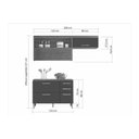 Ver imagem 3 de Cozinha Modulada Completa Princesa 2 Peças (1aéreo+1balcão) C2p45 Freijo/off White - Nesher