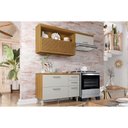 Ver imagem 1 de Cozinha Modulada Completa Princesa 2 Peças (1aéreo+1balcão) C2p45 Freijo/off White - Nesher