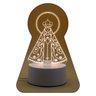 Luminária 3d Led Santa Nossa Senhora Aparecida - 3