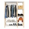 Arara de Roupas Solteiro Quarto Decorado em Mdp Branco Moderno Technox - 4