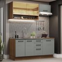 Ver imagem 1 de Cozinha Completa 180004 Com Armário E Balcão Rustic/Cinza