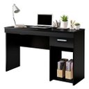 Ver imagem 2 de Escrivaninha para Computador 1 Gaveta Home Office Preta - Notável Móveis