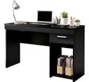 Ver imagem 2 de Escrivaninha para Computador 1 Gaveta Home Office Preta - Notável Móveis