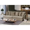 Ver imagem 1 de Sofá Olinda Modular 5 Lugares 2.50 MT com Molas Retrátil e Reclinável Linho Corriente Sofatec