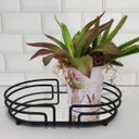 Ver imagem 3 de Bandeja Espelhada Oval Decorativa 27x17cm Banheiro Aparador Preto Fosco Lavabo Genovia
