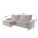 Ver imagem 4 de Sofá Apollo Veludo 02 Módulos 90 Cm B25cm Meu Sofá Online B026 Veludo Prata