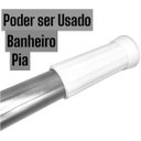 Ver imagem 5 de Varão Haste Extensível Extensor Varao de 70 Cm até 120 Cm - Multiuso - Box de Banheiro - Cortina Ban
