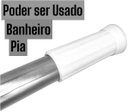 Ver imagem 5 de Varão Haste Extensível Extensor Varao de 70 Cm até 120 Cm - Multiuso - Box de Banheiro - Cortina Ban