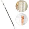 Varão Haste Extensível Extensor Varao de 70 Cm até 120 Cm - Multiuso - Box de Banheiro - Cortina Ban - 4