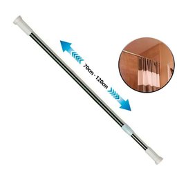 Varão Haste Extensível Extensor Varao de 70 Cm até 120 Cm - Multiuso - Box de Banheiro - Cortina Ban - 2