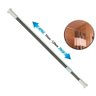 Varão Haste Extensível Extensor Varao de 70 Cm até 120 Cm - Multiuso - Box de Banheiro - Cortina Ban - 2