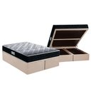 Ver imagem 1 de Cama Box Baú Queen: Colchão Espuma D33 Probel / EP Firmepedic ProDormir Advanced Tech1500 Double Fac