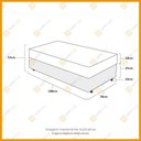 Ver imagem 2 de Cama Box Solteiro Preta + Colchão D33 - Ortobom - Iso 100 78x188x53cm