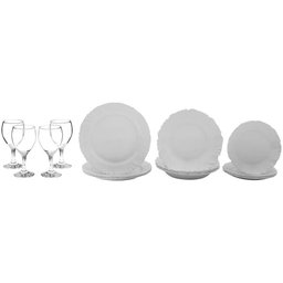 Aparelho de Jantar com Taça 16 Peças Nadir - 1