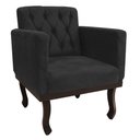 Ver imagem 4 de Kit Diva Recamier Juliana 140cm Lado Esquerdo e 01 Poltrona Classic Linho Cinza Escuro - Amarena