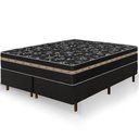 Ver imagem 2 de Cama Box Preta + Colchão Queen Size Ortho Suport Ortopédico Espuma D33 Pillow Paparazzi