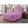 Lençol Casal Luva com Elástico Veste Colchão + Box Conjugado Malha Gel Spandex 1pç Rosa - 1