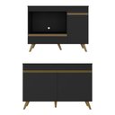 Ver mais imagens de Kit Balcão Cozinha para Cooktop/forno 105cm e Gabinete Pia 120cm Veneza Multimóveis Mp2290