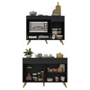 Ver imagem 5 de Kit Balcão Cozinha para Cooktop/forno 105cm e Gabinete Pia 120cm Veneza Multimóveis Mp2290