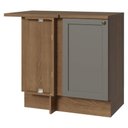 Ver imagem 1 de Balcão de Canto 1 Porta Rustic/cinza Vik Madesa Rustic/cinza