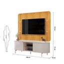 Ver imagem 3 de Rack com Painel para TV até 65 Polegadas Curvo 100% MDF com LED Adele