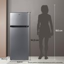 Ver imagem 4 de Geladeira Refrigerador Hq Defrost 230 Litros Preto/inox Hq-230rdf 127v