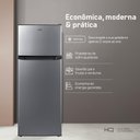 Ver imagem 7 de Geladeira Refrigerador Hq Defrost 230 Litros Preto/inox Hq-230rdf 127v
