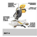 Ver imagem 2 de Serra Esquadria 10" DW714-Br 1650W 127V Dewalt