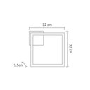 Ver imagem 4 de Plafon de Sobrepor Led 24w Perfil Led Design Moderno Quarto Sala Escritorio Bivolt:preto - Luz Branc