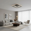 Ver imagem 1 de Plafon de Sobrepor Led 24w Perfil Led Design Moderno Quarto Sala Escritorio Bivolt:preto - Luz Branc