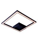 Ver imagem 5 de Plafon de Sobrepor Led 24w Perfil Led Design Moderno Quarto Sala Escritorio Bivolt:preto - Luz Branc