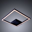 Ver imagem 4 de Plafon de Sobrepor Led 24w Perfil Led Design Moderno Quarto Sala Escritorio Bivolt:preto - Luz Branc