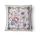 Ver imagem 2 de Kit 3 Capas de Almofada 43x43cm Microfibra Floral Arabesco Floral Provençal