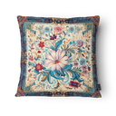 Ver imagem 1 de Kit 3 Capas de Almofada 43x43cm Microfibra Floral Arabesco Floral Provençal