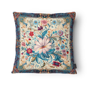 Ver imagem 1 de Kit 3 Capas de Almofada 43x43cm Microfibra Floral Arabesco Floral Provençal