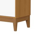 Ver imagem 2 de Comoda Sapateira Flip 1 Porta 4 Gavetas Branco Fosco com Savana
