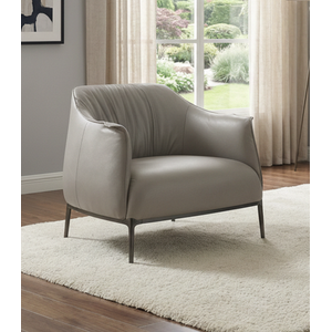 Poltrona Archibald Couro Legitimo Alto Padrão:499