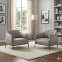 Ver imagem 2 de Poltrona Archibald Couro Legitimo Alto Padrão:499