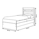 Ver imagem 4 de Cama Baú Framar Móveis Larissa Solteiro com Auxiliar Cor Branco