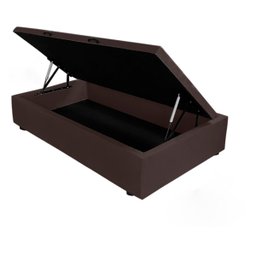 Base Cama Box Baú Solteiro com Pistão a Gás Premium 96x203 Corano:preto - 1