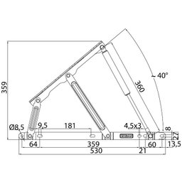 Base Cama Box Baú Solteiro com Pistão a Gás Premium 96x203 Corano:preto - 6